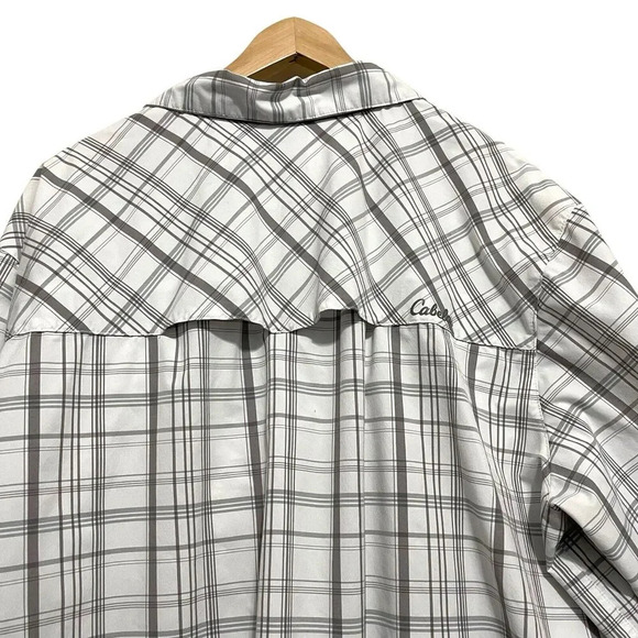 Cabelas Coolmax Vented Short Sleeve Button Down Shirt Size 2XL Fishing - Picture 3 of 6